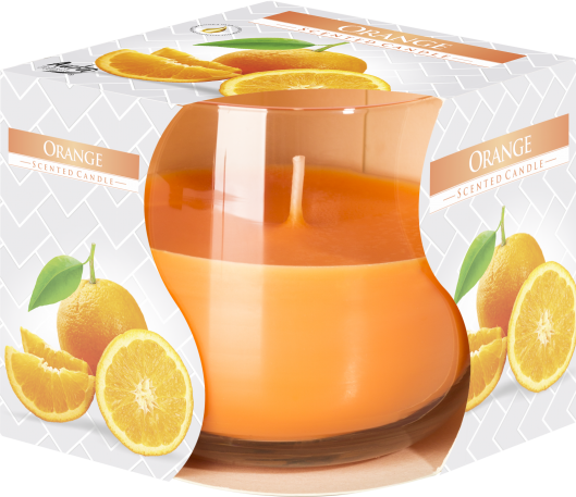 Scented Glass Jar Candle - Orange