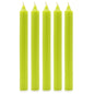 Solid Colour Dinner Candles - Rustic Lime Green - Pack of 5