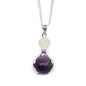 Gemstone Healing Hands Pendant - Amethyst