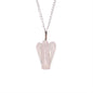 Gemstone Guardian Angel Pendant - Rose Quartz