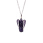 Gemstone Guardian Angel Pendant - Amethyst