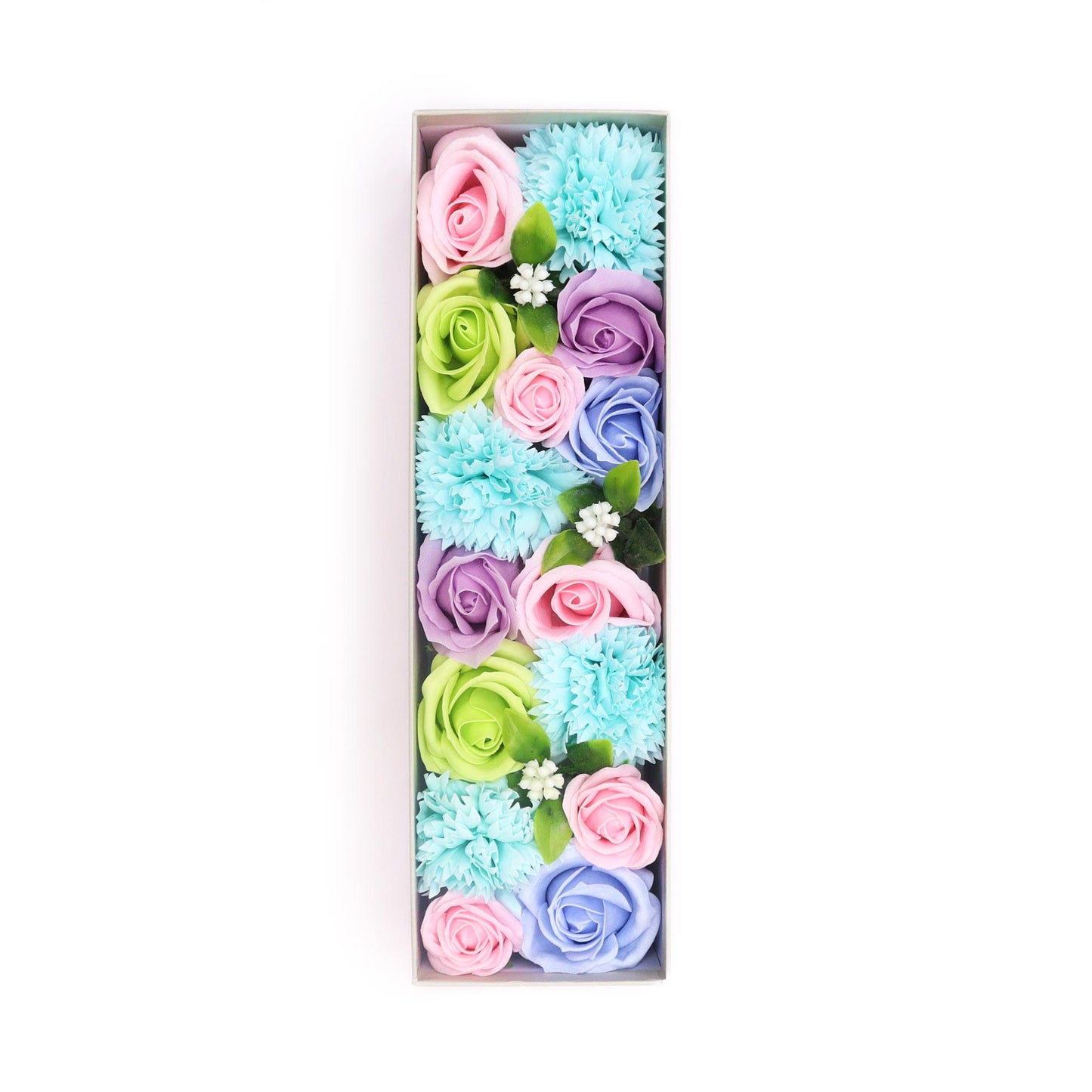 Soap Flowers Long Gift Box – A Timeless Gift of Beauty & Relaxation