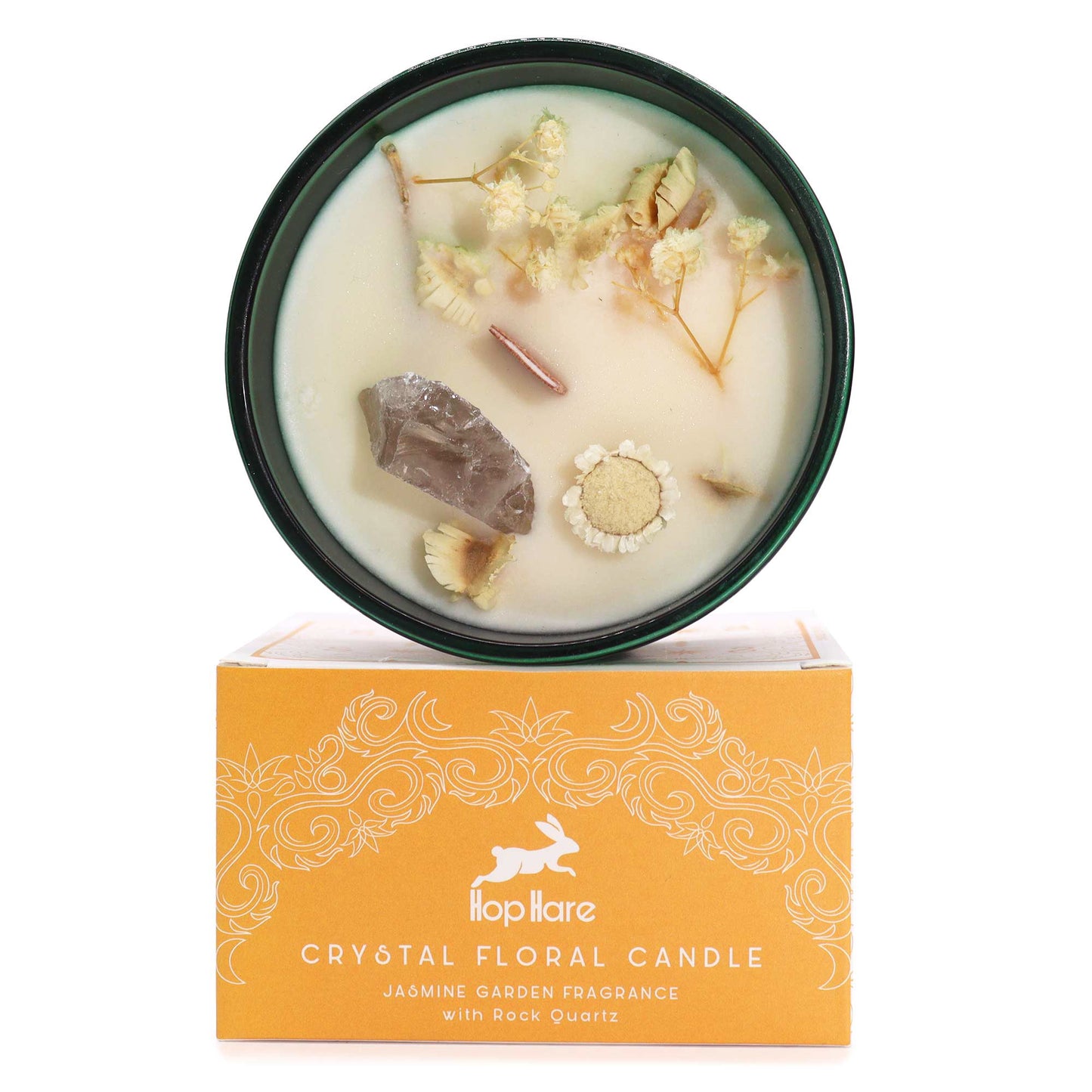 Hop Hare Crystal Magic Flower Candle - The Lion