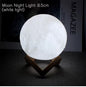 8cm Moon Lamp – LED Starry Night Light with Wooden Stand