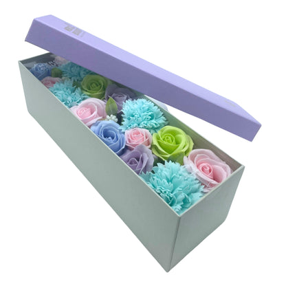 Soap Flowers Long Gift Box – A Timeless Gift of Beauty & Relaxation