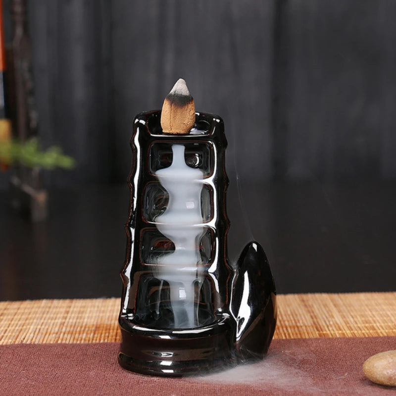 Ceramic Backflow Incense Burner – Zen Home & Meditation Decor