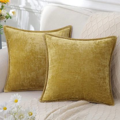 Luxury Chenille Throw Pillow Cover – Soft & Elegant Home Decor