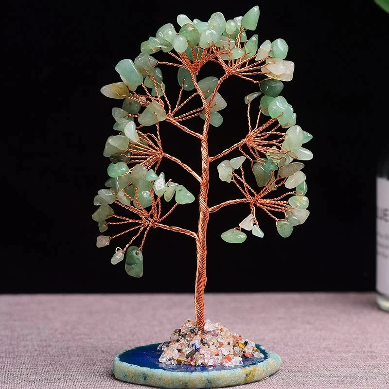 Mini Crystal Money Tree – Amethyst Healing Energy & Feng Shui Décor