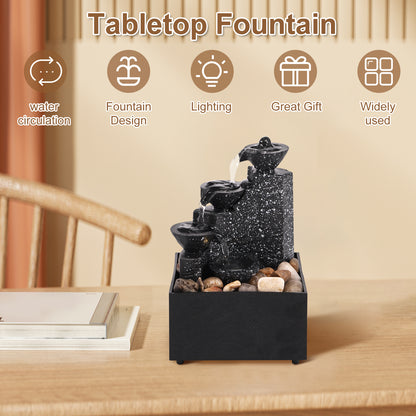 Tabletop Waterfall Fountain – Relaxation & Meditation Décor