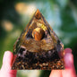 Orgonite Energy Pyramid – Amethyst & Peridot Reiki Chakra Generator