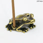 Antique Brass Zen Frog Statue – Meditation & Home Decor