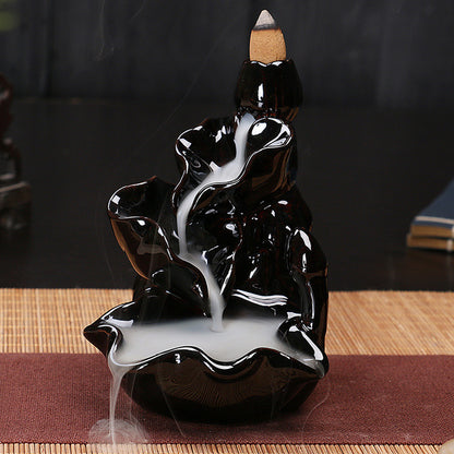 Ceramic Backflow Incense Burner – Zen Home & Meditation Decor