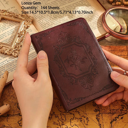 Vintage PU Leather Journal – Elegant & Portable Writing Companion