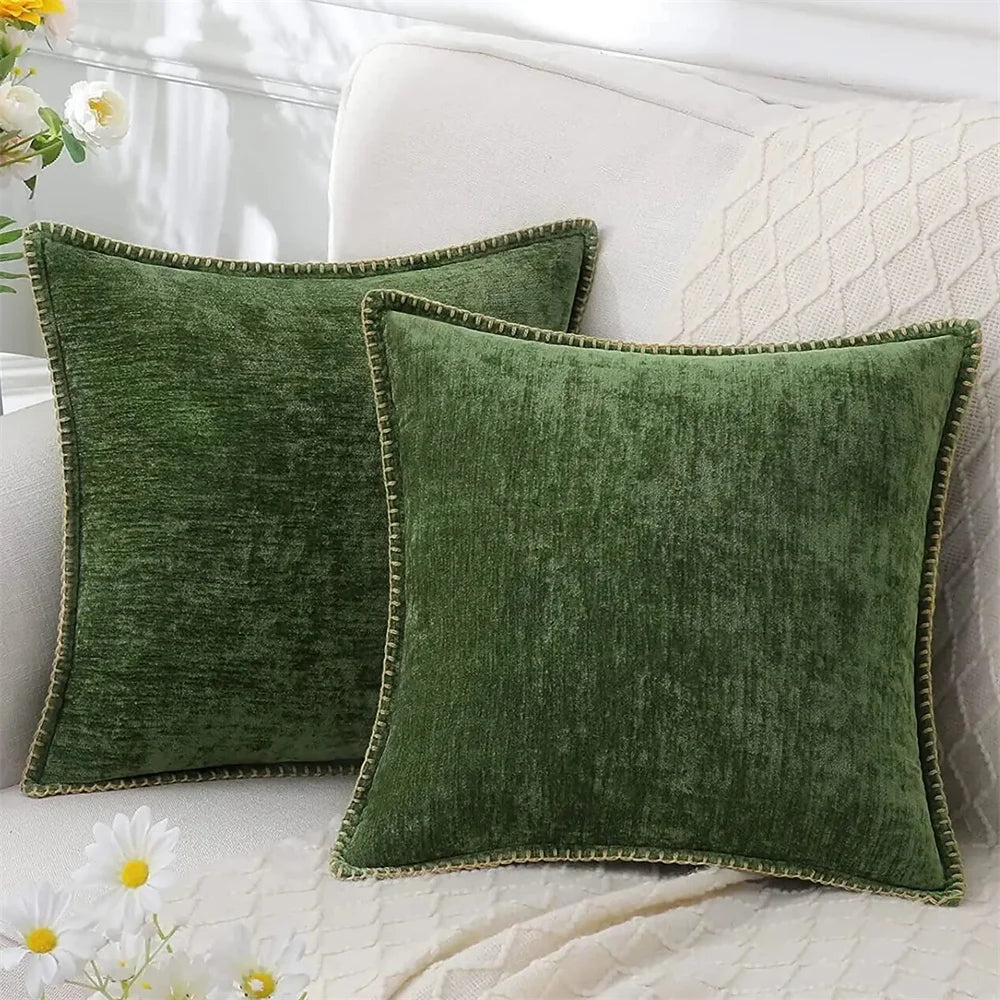 Luxury Chenille Throw Pillow Cover – Soft & Elegant Home Decor