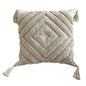 Bohemian Ethnic Tassel Throw Pillowcase – Embroidered & Tufted Home Decor