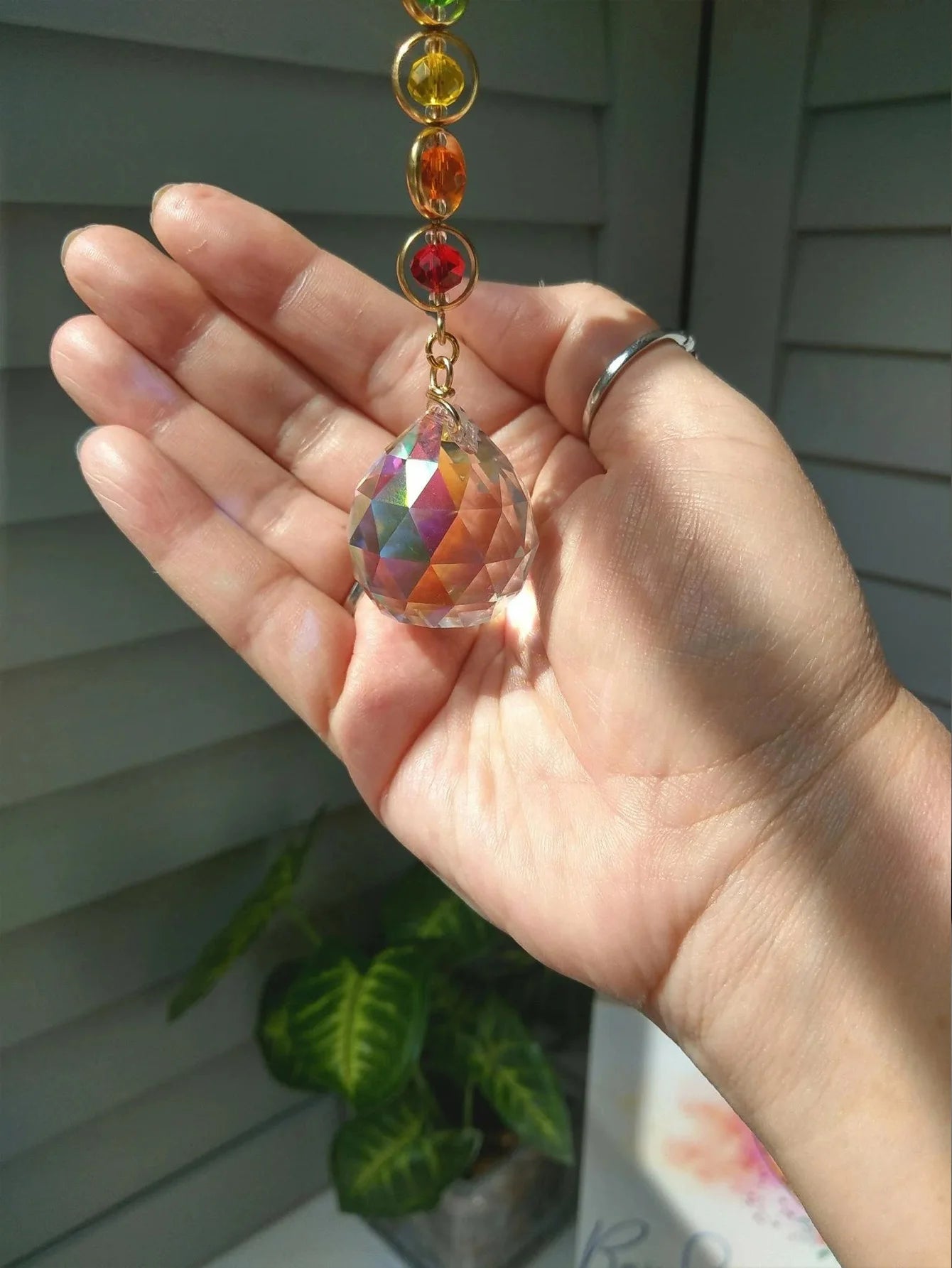 Crystal Sun catcher – Rainbow Maker & Meditation Décor