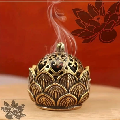 1pc Lotus Incense Holder – Mini Zen Decor & Meditation Essential