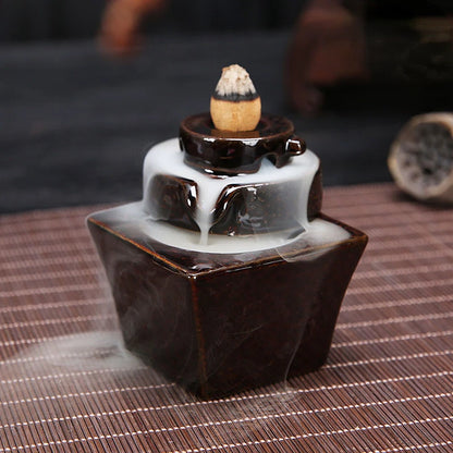 Ceramic Backflow Incense Burner – Zen Home & Meditation Decor