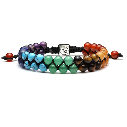 Top Plaza 7 Chakra Healing Crystal Bracelet – Balance, Energy & Inner Peace