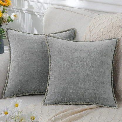 Luxury Chenille Throw Pillow Cover – Soft & Elegant Home Decor