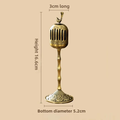 Golden Finch Palace Lamp Alloy Incense Burner