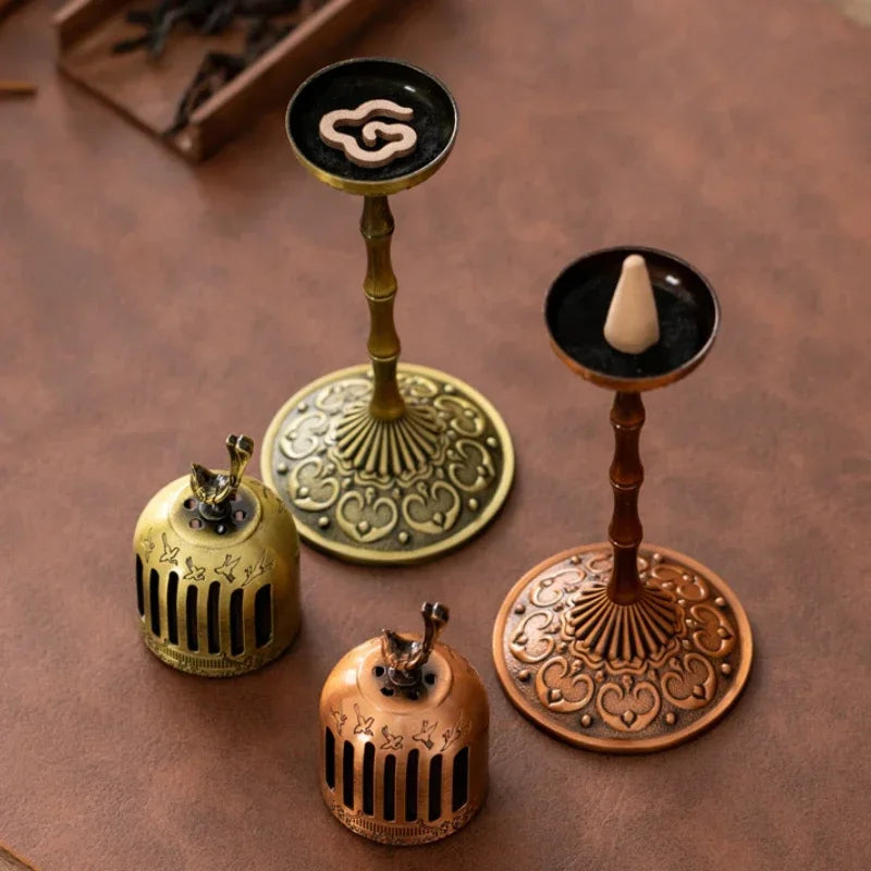 Golden Finch Palace Lamp Alloy Incense Burner