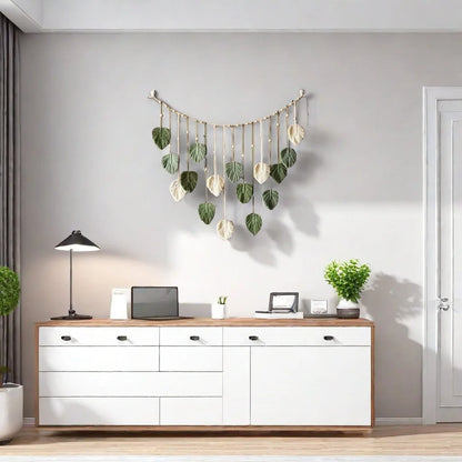 Boho Macrame Leaf Wall Hanging – A Touch of Nature & Serenity for Your Home