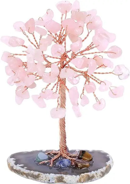 Mini Crystal Money Tree – Amethyst Healing Energy & Feng Shui Décor