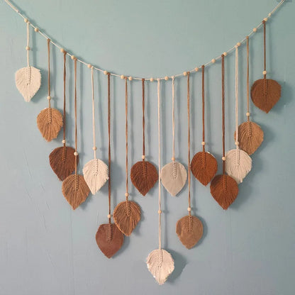 Boho Macrame Leaf Wall Hanging – A Touch of Nature & Serenity for Your Home