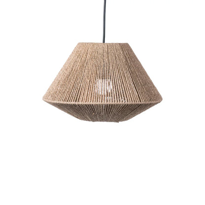 Boho Rattan Geometric Hanging Lamp Shade