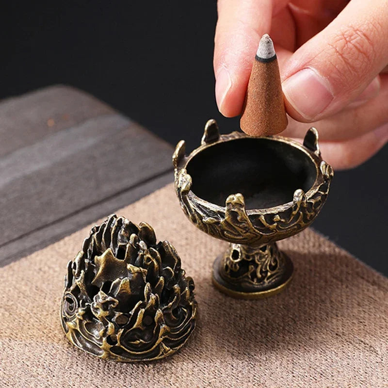 Mini Boshan Incense Burner – Ancient Chinese Home Decor