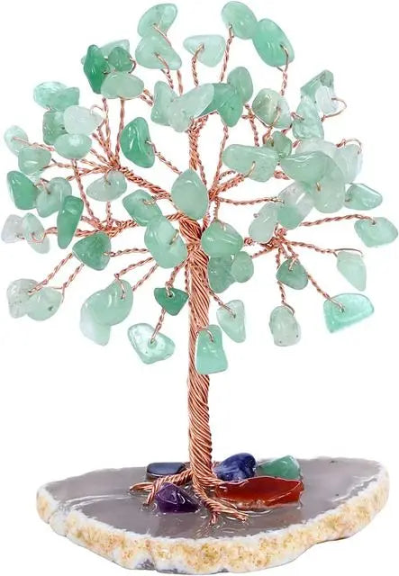 Mini Crystal Money Tree – Amethyst Healing Energy & Feng Shui Décor