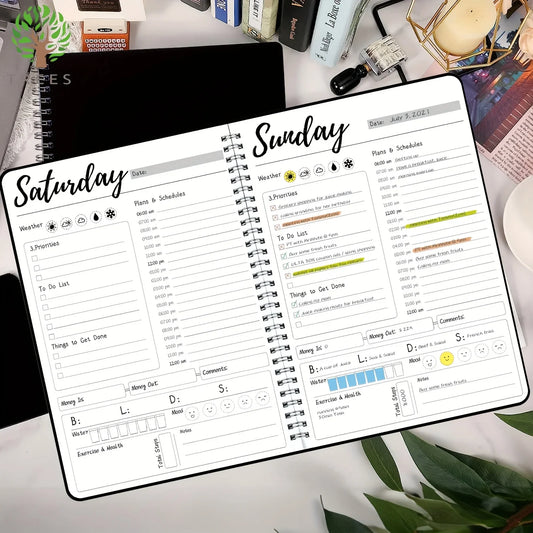 Undated 7-Day Weekly Planner – Stay Organized & On Track