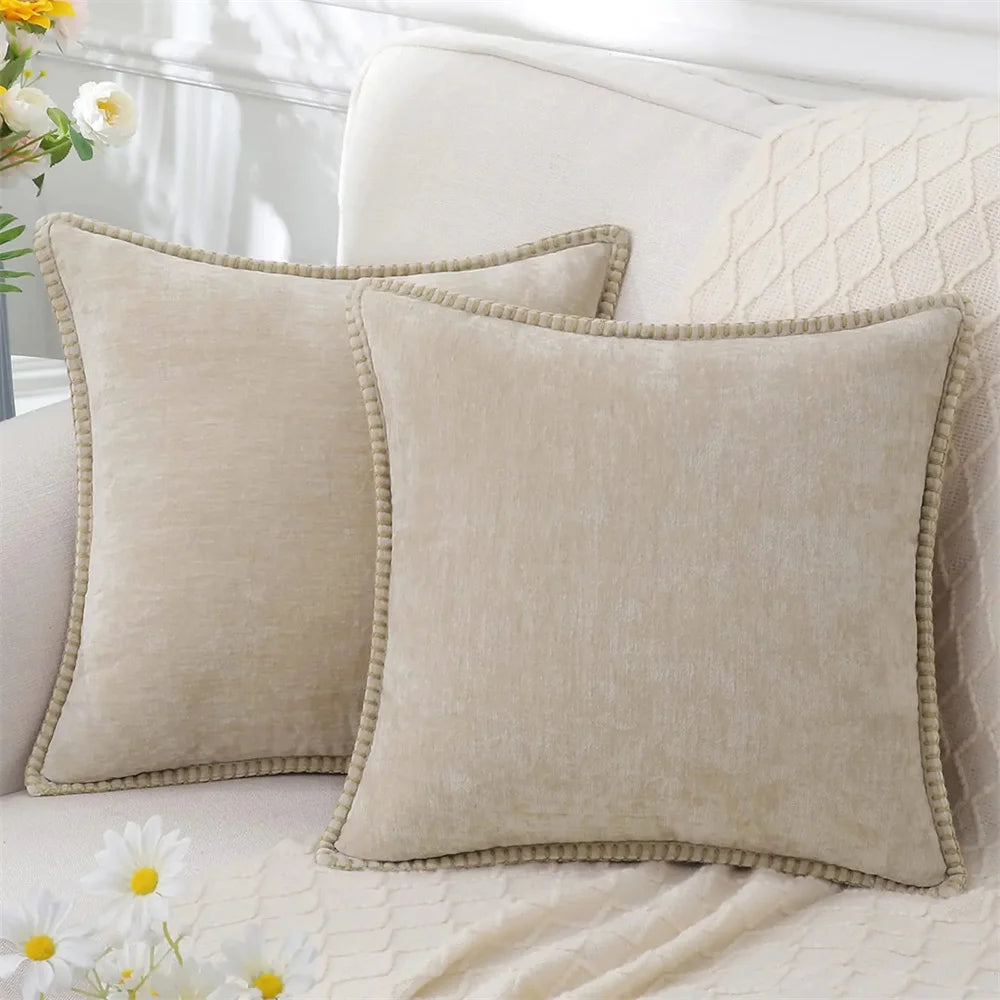 Luxury Chenille Throw Pillow Cover – Soft & Elegant Home Decor