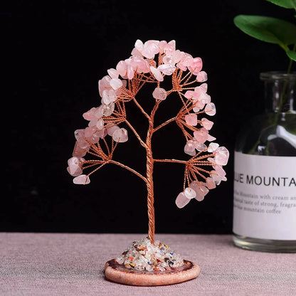 Mini Crystal Money Tree – Amethyst Healing Energy & Feng Shui Décor