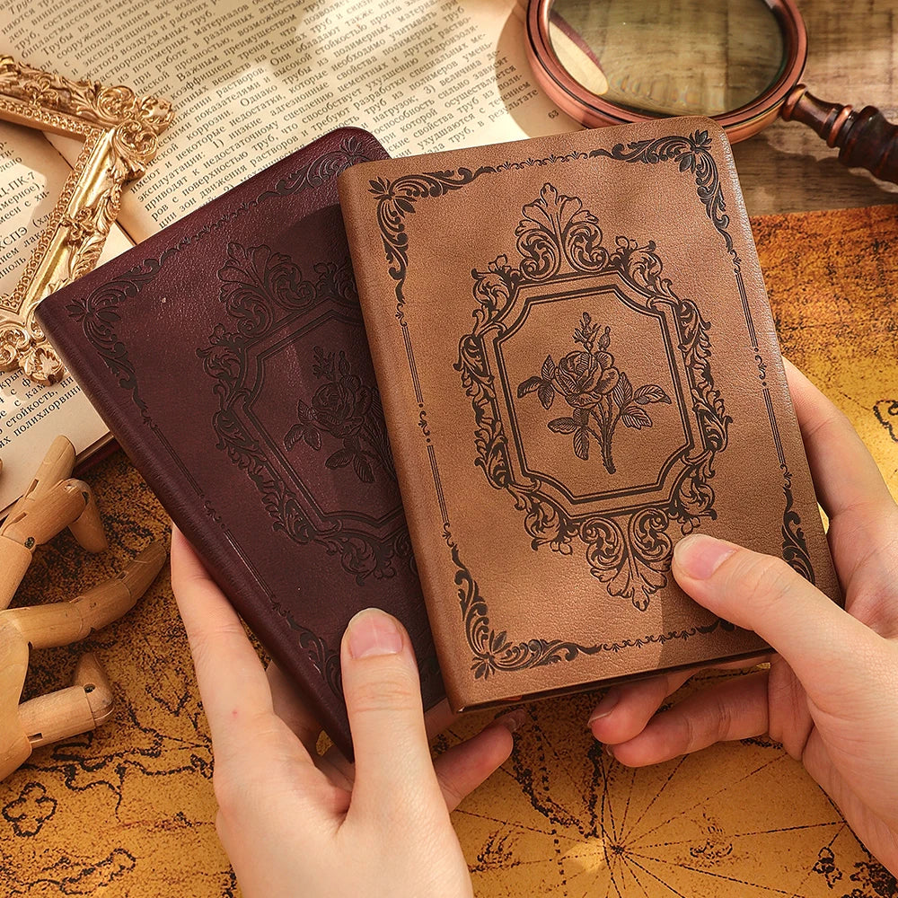 Vintage PU Leather Journal – Elegant & Portable Writing Companion