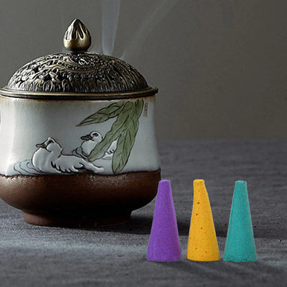 Mixed Natural Reflux Tower Incense Cones – Aromatherapy & Anxiety Relief