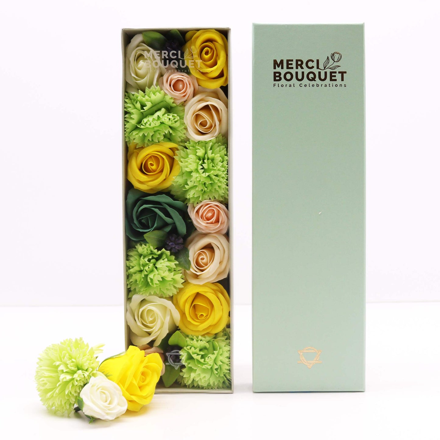 Soap Flowers Long Gift Box – A Timeless Gift of Beauty & Relaxation